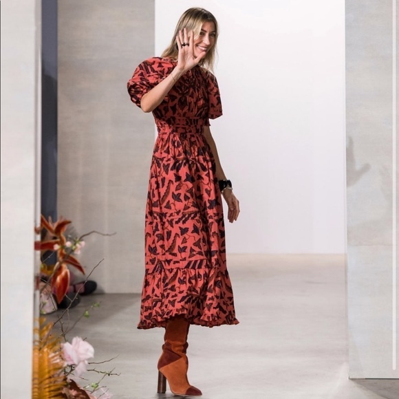 Ulla Johnson RARE Kids Kimaya Red Floral Dress - Picture 4 of 11